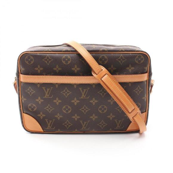 LOUIS VUITTON Brown Monogram Leather Shoulder Bag - Picture 1 of 11